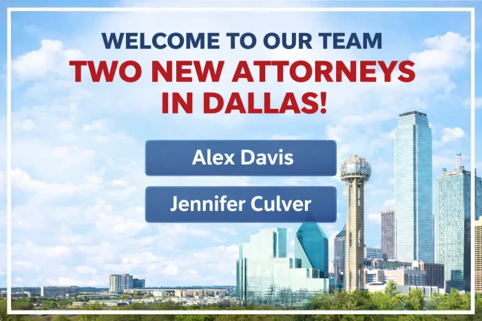 Attorney Hiring Announcement Dallas
